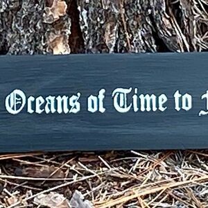 Primitive Dracula Halloween sign Crossed Oceans of Time Bram Stoker dark Gothic